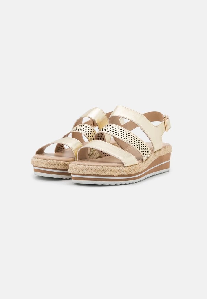 Sandale ANNA FIELD Anna Field Cuir Doré Femme | IUY-7558090